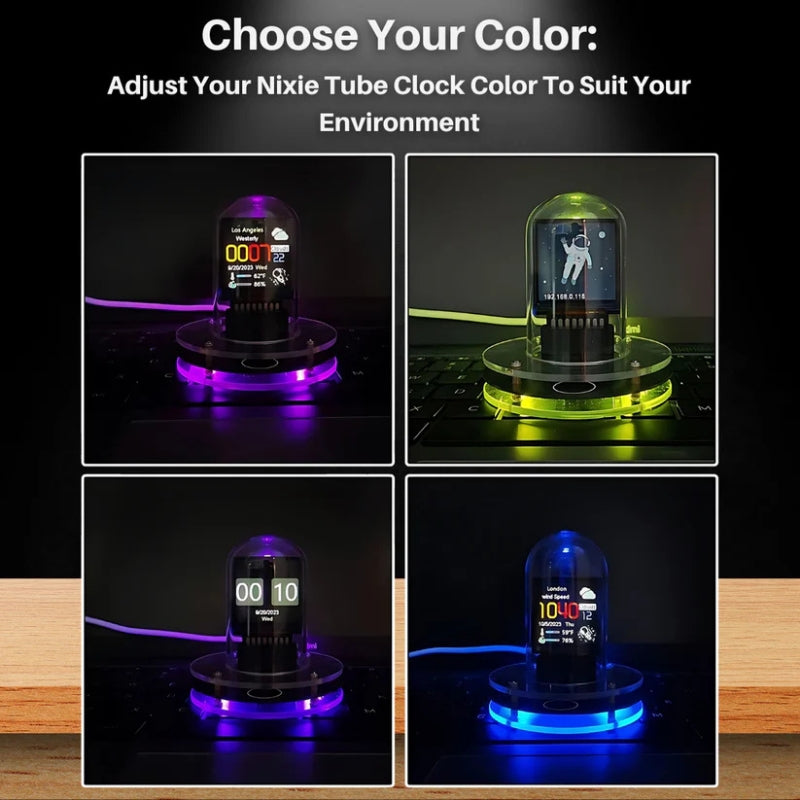 Cyberpunk Smart Nixie Clock