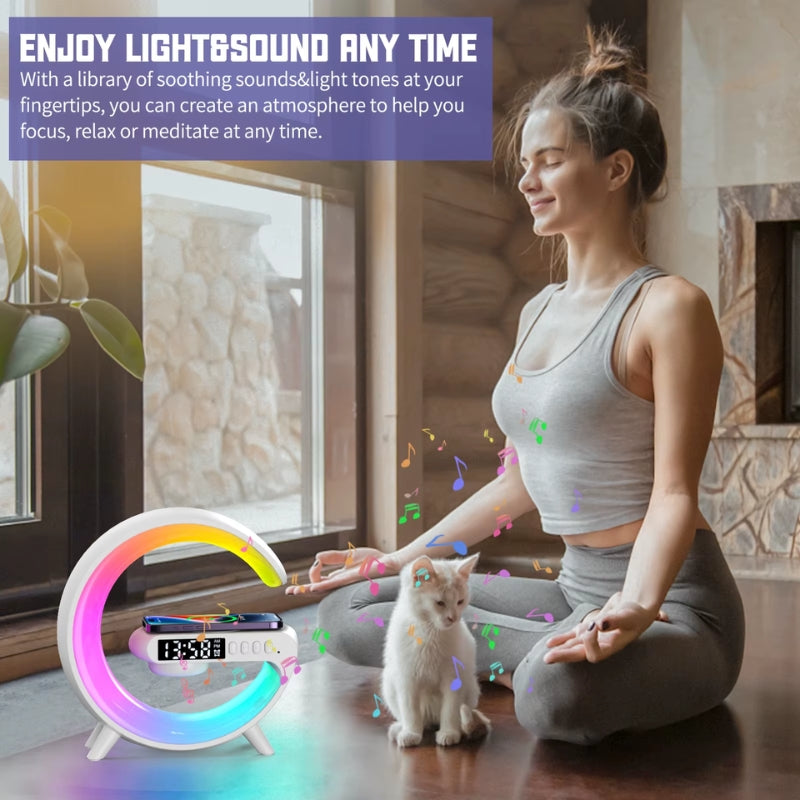 Alarm Clock with Wireless Charging