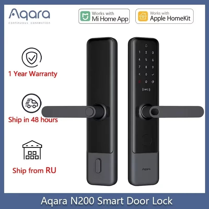 N200 Smart Door Lock – 5-in-1 Keyless Entry with Fingerprint, Bluetooth, NFC & Doorbell