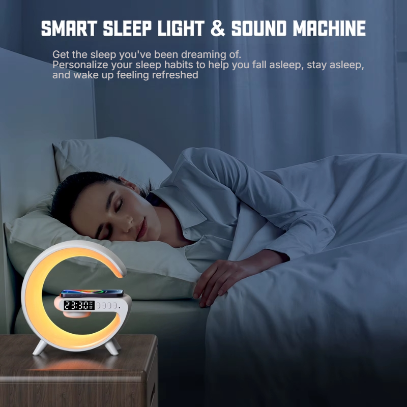 Alarm Clock with Wireless Charging